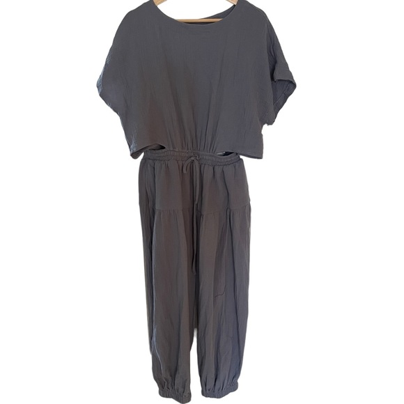 NWOT blue jumpsuit - Picture 2 of 5